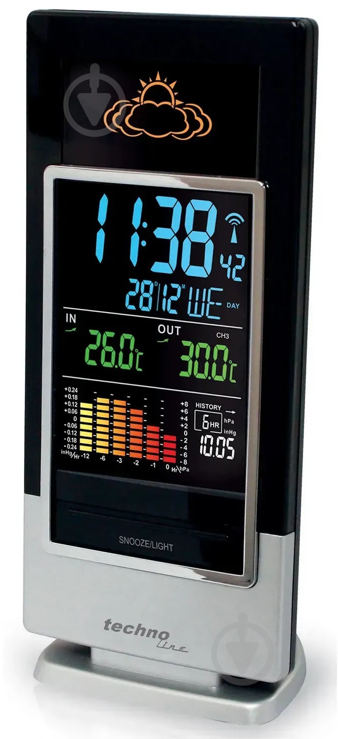 Метеостанция Technoline WS6502 Black/Silver - фото 5