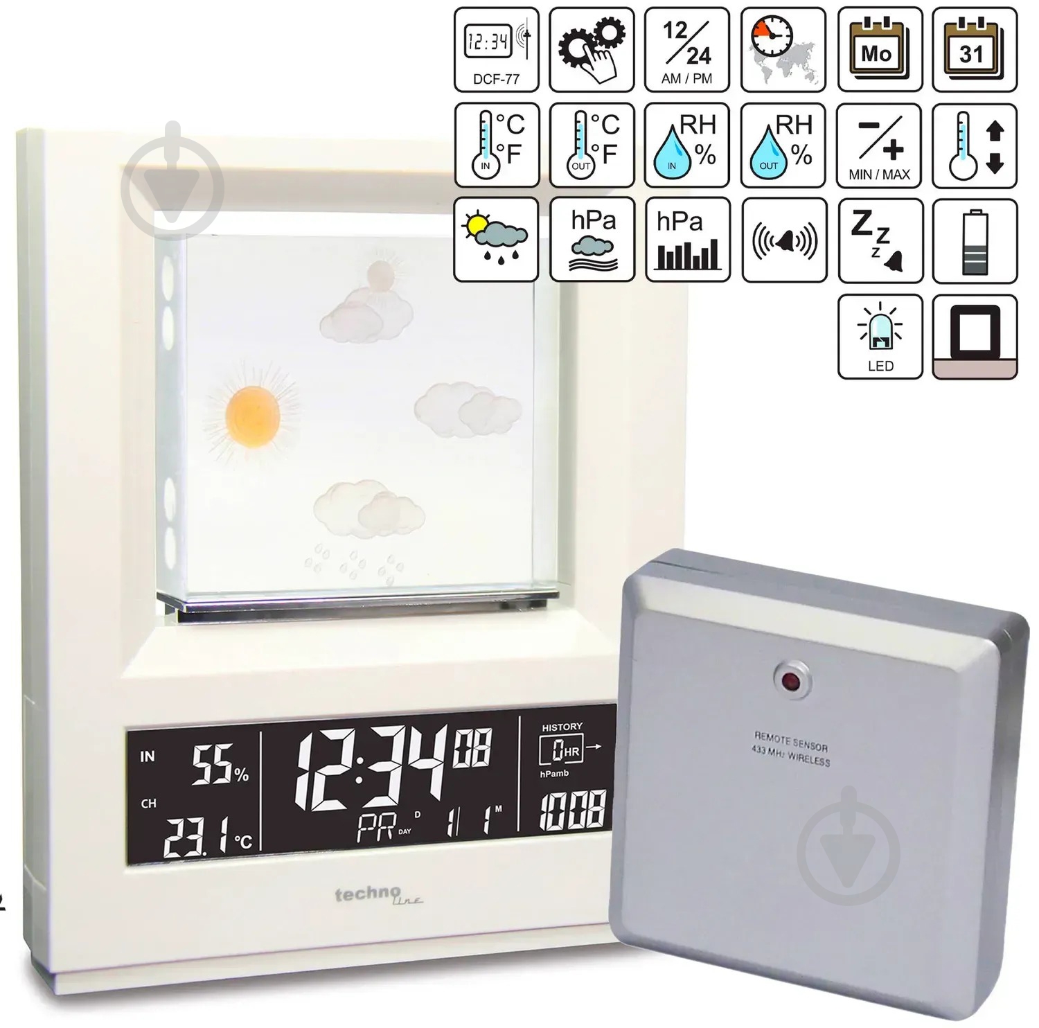 Метеостанция Technoline WS6620 White - фото 8