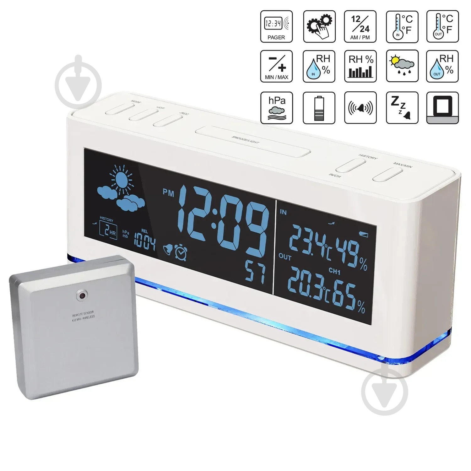 Метеостанция Technoline WS6850 White - фото 2