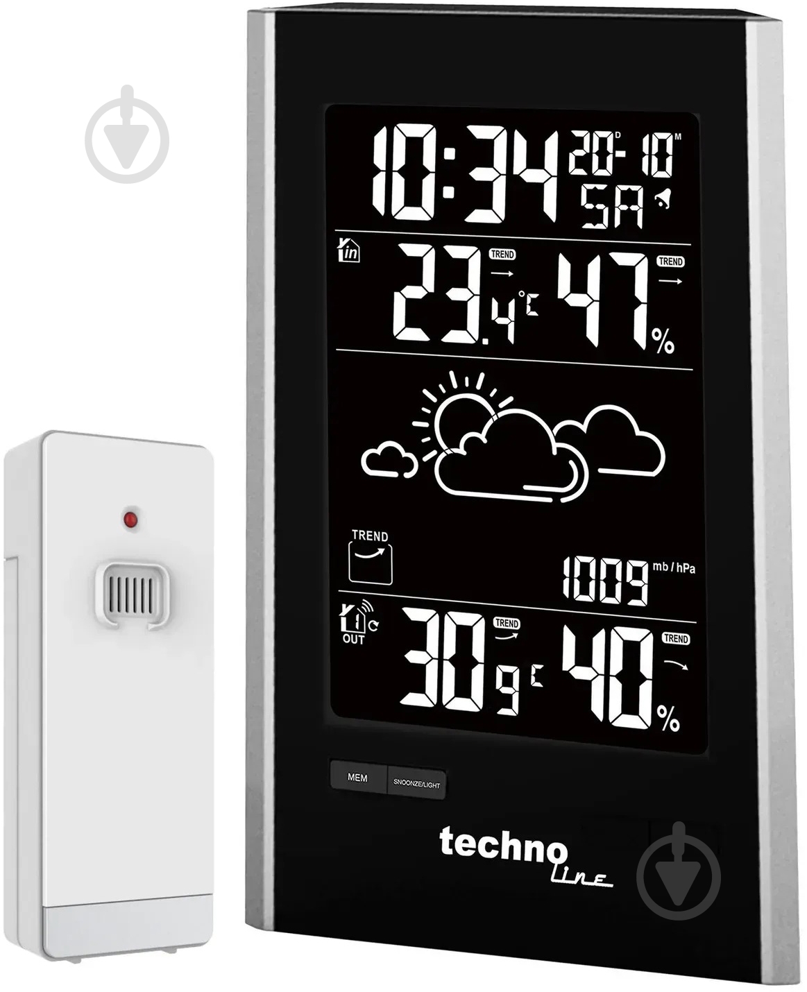 Метеостанция Technoline WS9060 Black/Silver - фото 1