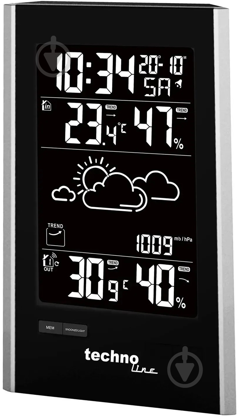 Метеостанция Technoline WS9060 Black/Silver - фото 4