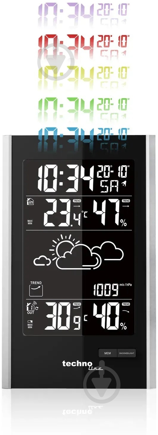 Метеостанция Technoline WS9060 Black/Silver - фото 2