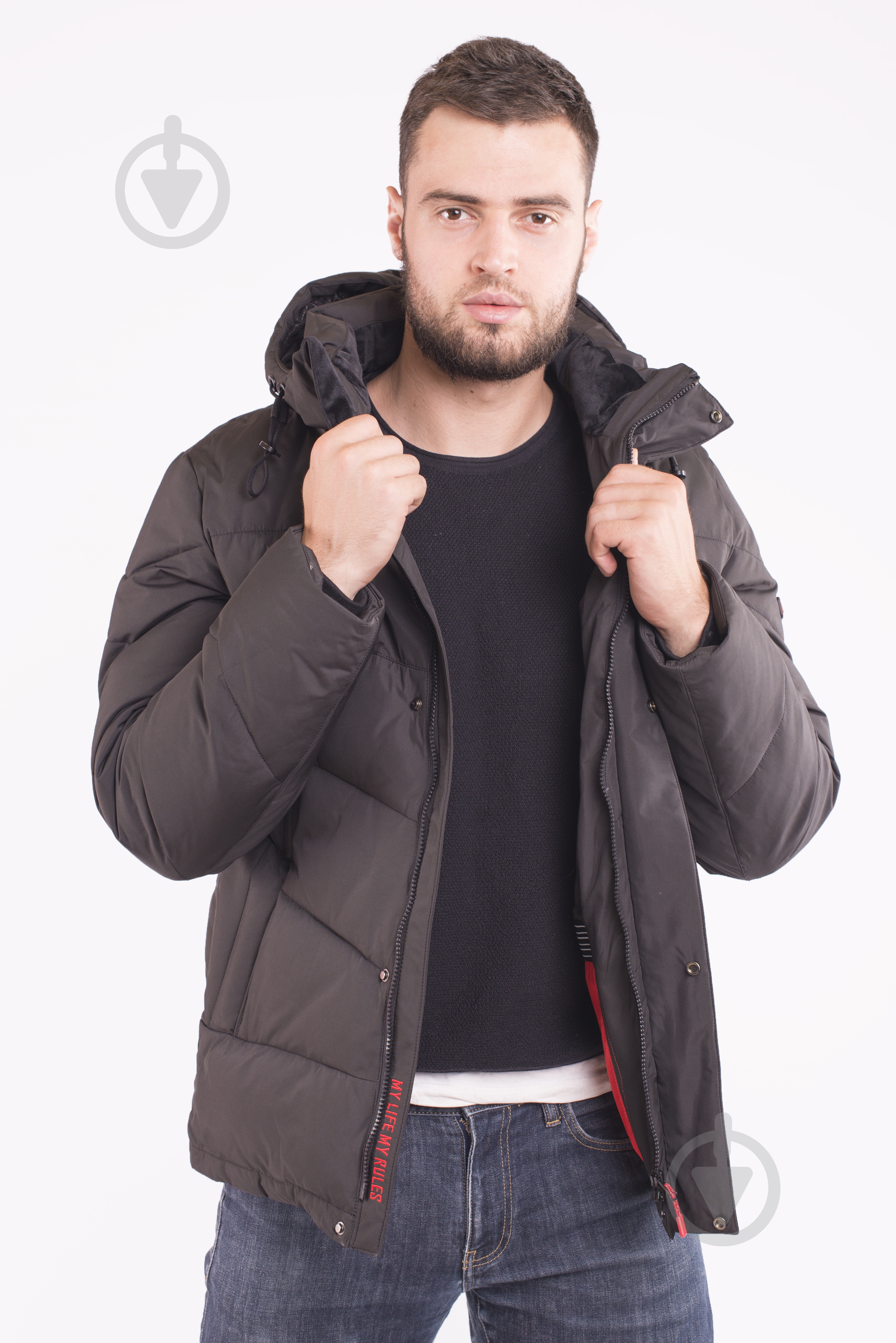 Куртка мужская зимняя Avecs AV-70401/1 р.L черная - фото 1