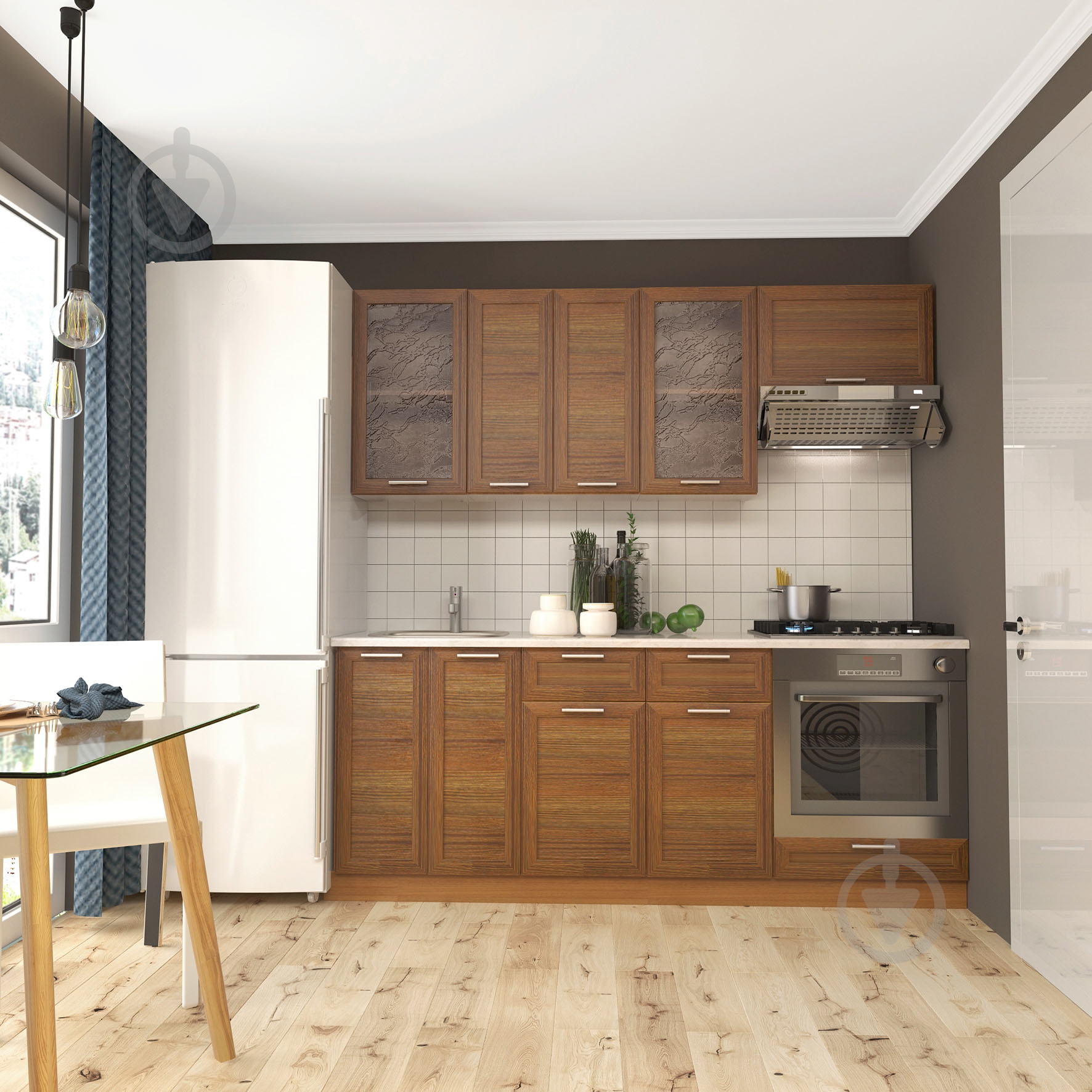 Кухня модульная Родос 1 МДФ 2 м - фото 2