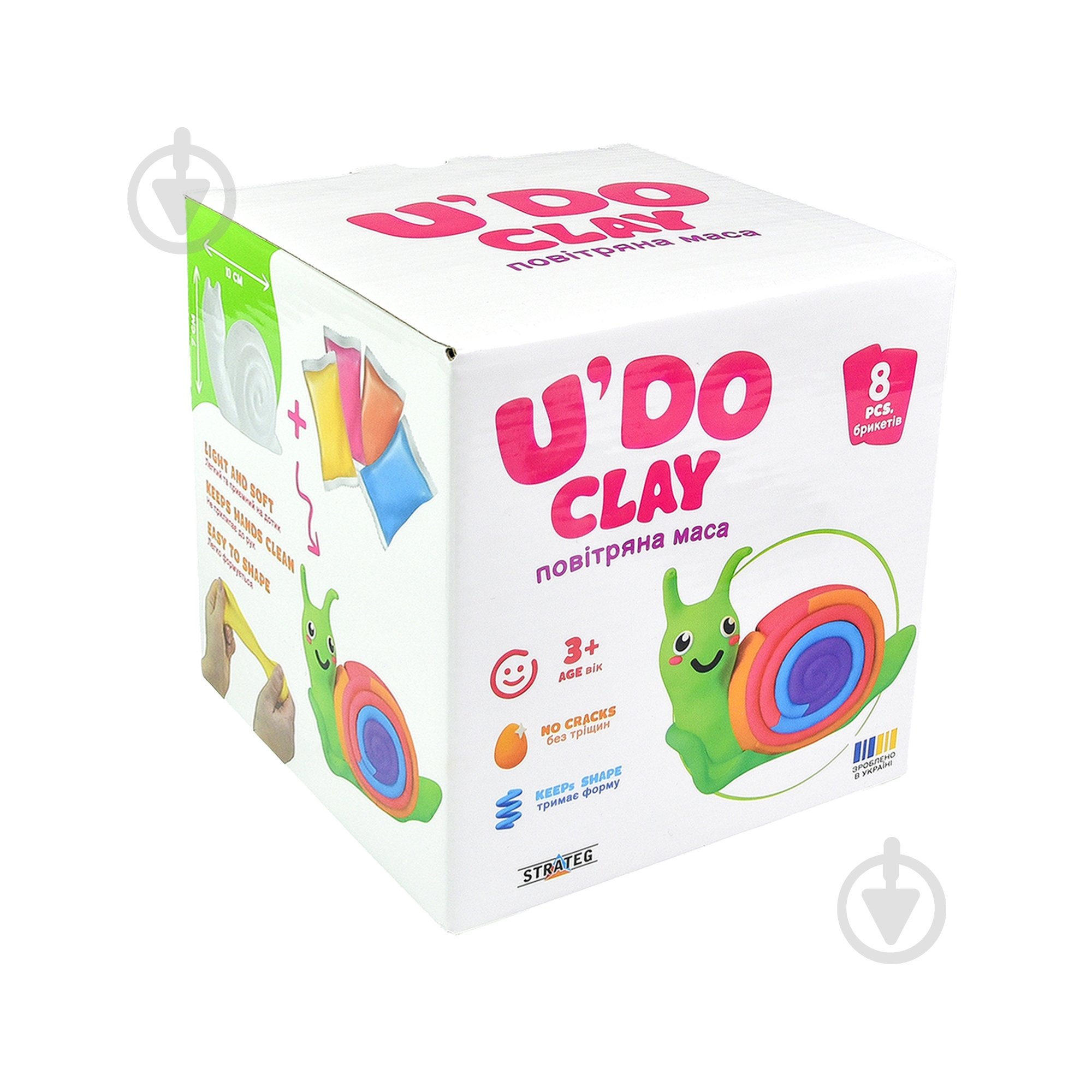 Набор для лепки Strateg Улитка U'DO Clay 30746 - фото 1 Набор для лепки Strateg Улитка U'DO Clay 30746 - фото 1