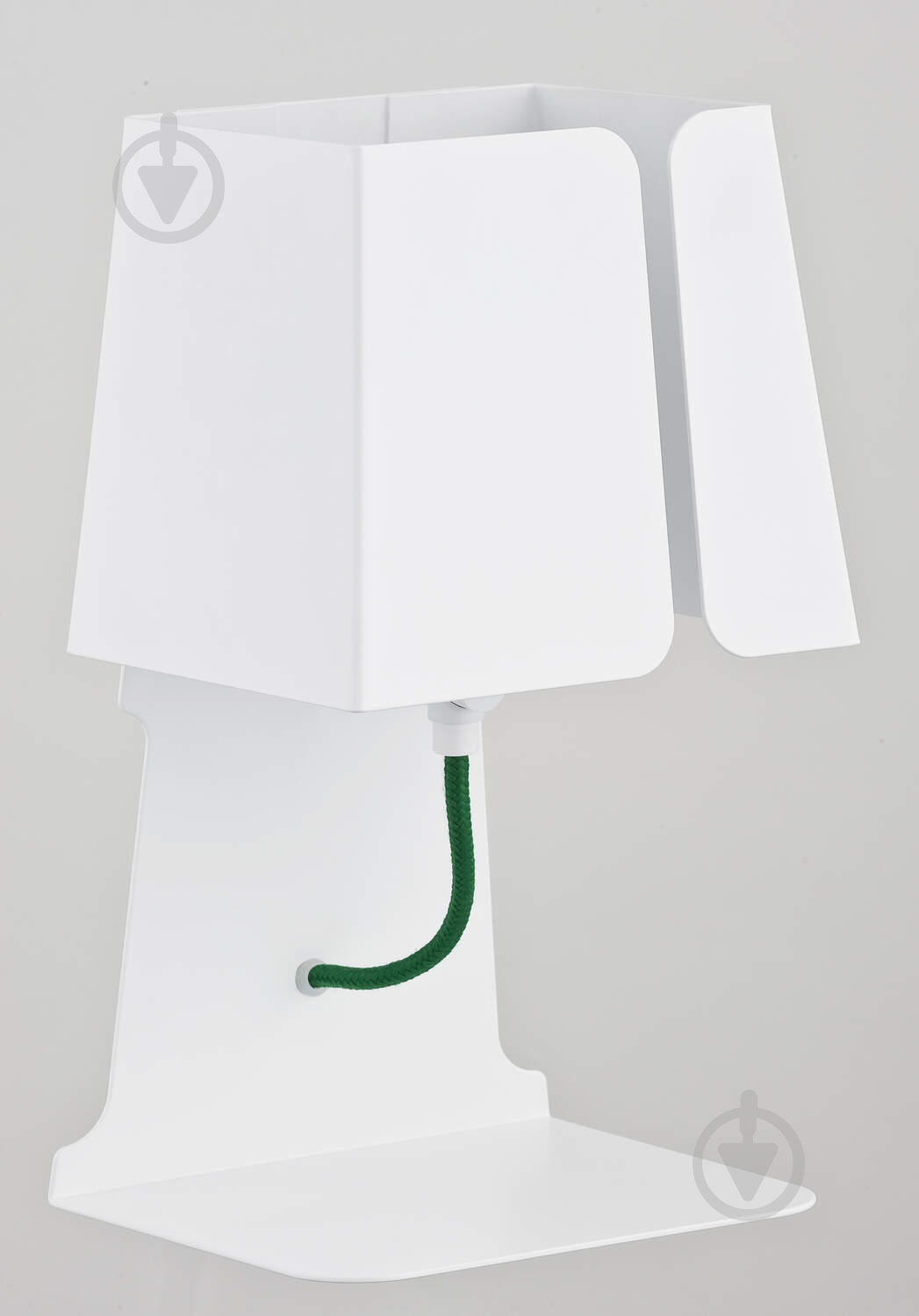 Настольная лампа ALFA Faust 1x40 Вт E14 белый 9402 - фото 1