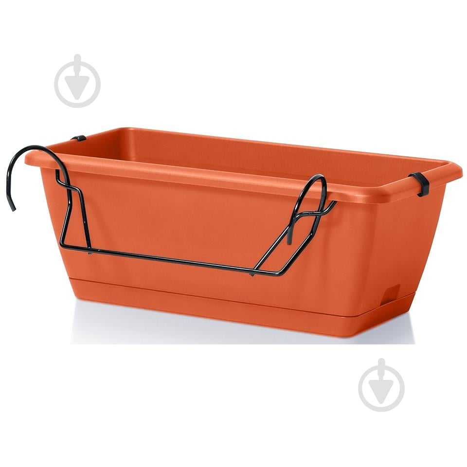 Ящик балконный Prosperplast Respana Easycare W навесной 600 мм прямоугольный терракотовый (63141-624) - фото 1