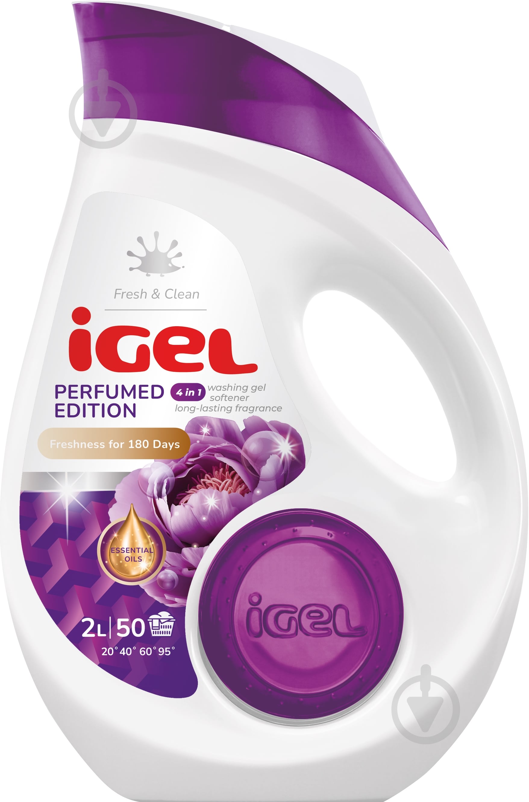 Гель для машинной и ручной стирки iGel Perfumed Edition 4в1 2 л - фото 1