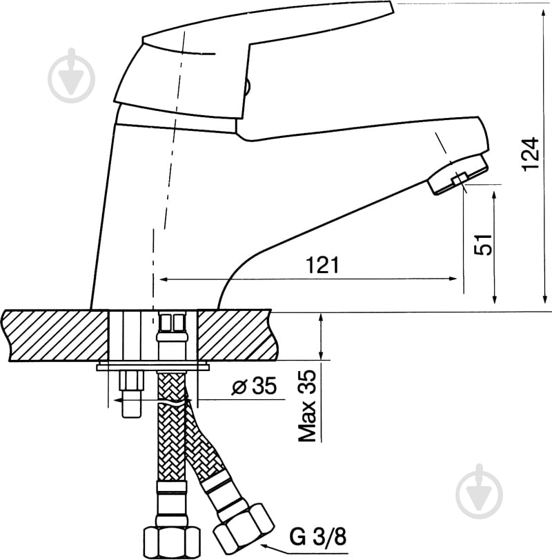 Смеситель для умывальника Koller Pool Integro NT0200 - фото 4