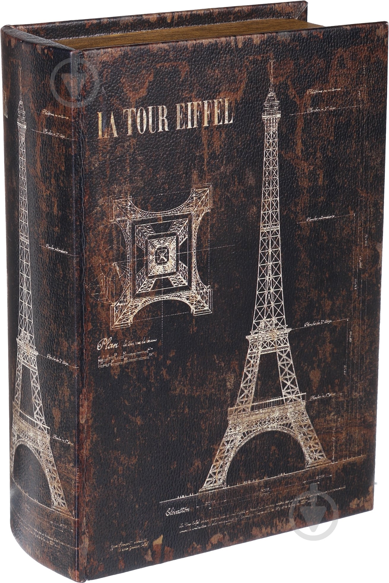 Шкатулка-книга Эйфелева башня 14х6,2х20 см - фото 2