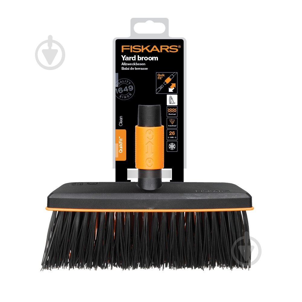 Мітла для вулиці Fiskars QuikFit (1001417) - фото 1 Мітла для вулиці Fiskars QuikFit (1001417) - фото 1
