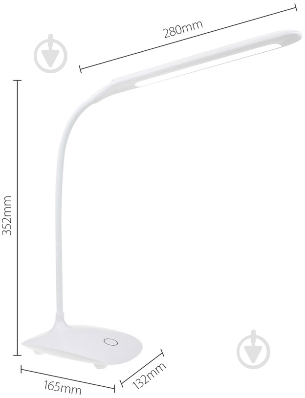 Настільна лампа офісна ColorWay Flexible з акумулятором LED 3 Вт білий CW-DL07FB-W - фото 4 Настільна лампа офісна ColorWay Flexible з акумулятором LED 3 Вт білий CW-DL07FB-W - фото 4