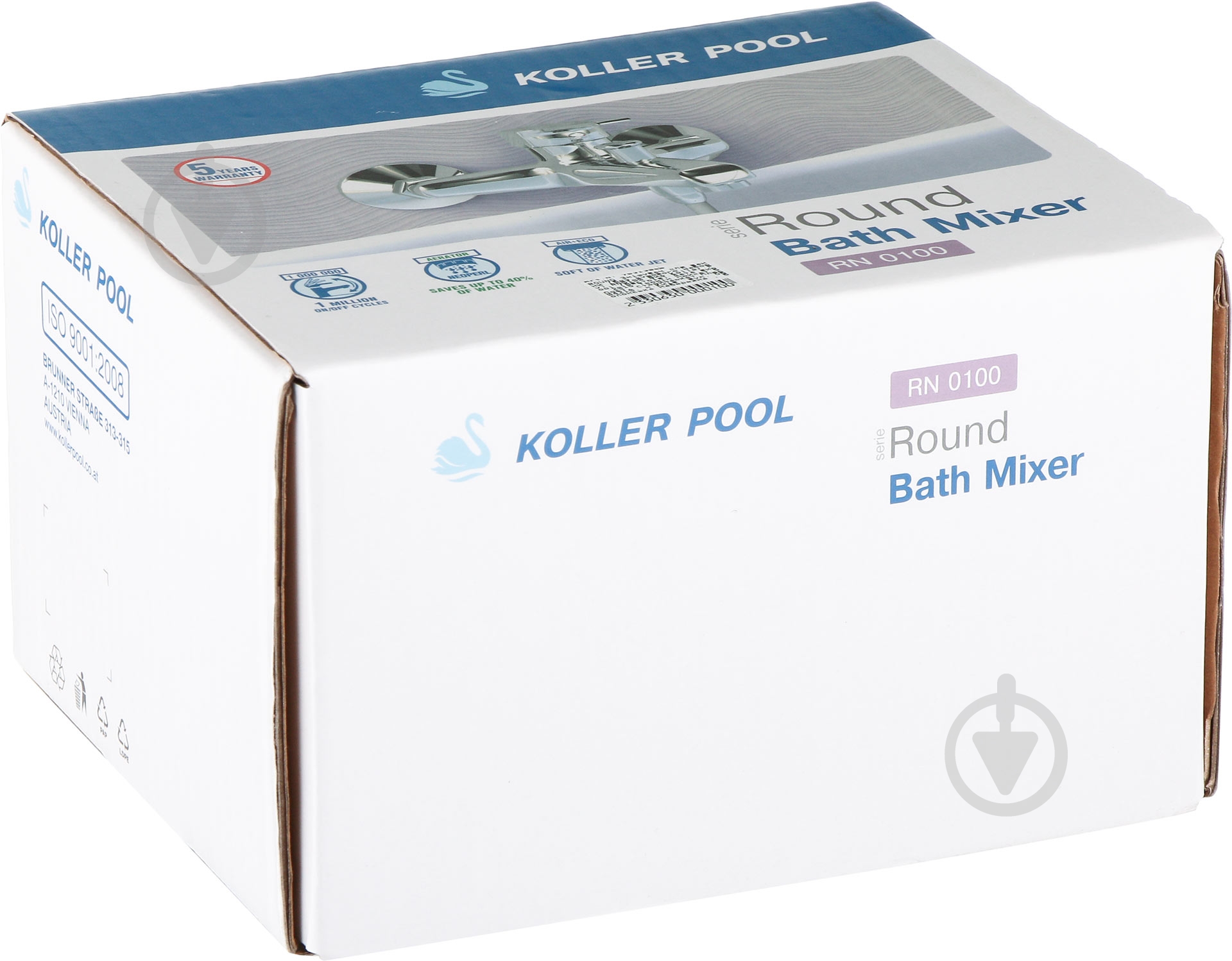 Смеситель для ванны Koller Pool Round RN0100 - фото 3