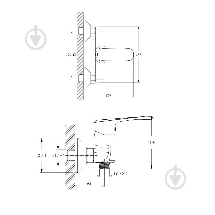 Смеситель для душа Koller Pool AQUA AQ0400 - фото 4