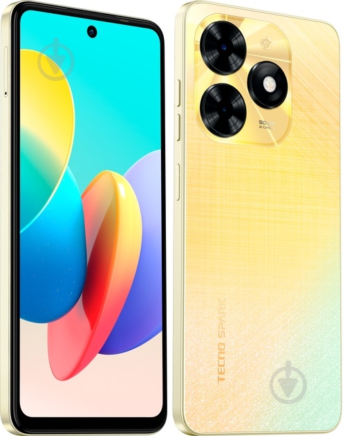 Смартфон Tecno Spark 20C (BG7n) Dual Sim 8/128GB alpenglow gold (4,8949470169e+012) - фото 3 Смартфон Tecno Spark 20C (BG7n) Dual Sim 8/128GB alpenglow gold (4,8949470169e+012) - фото 3
