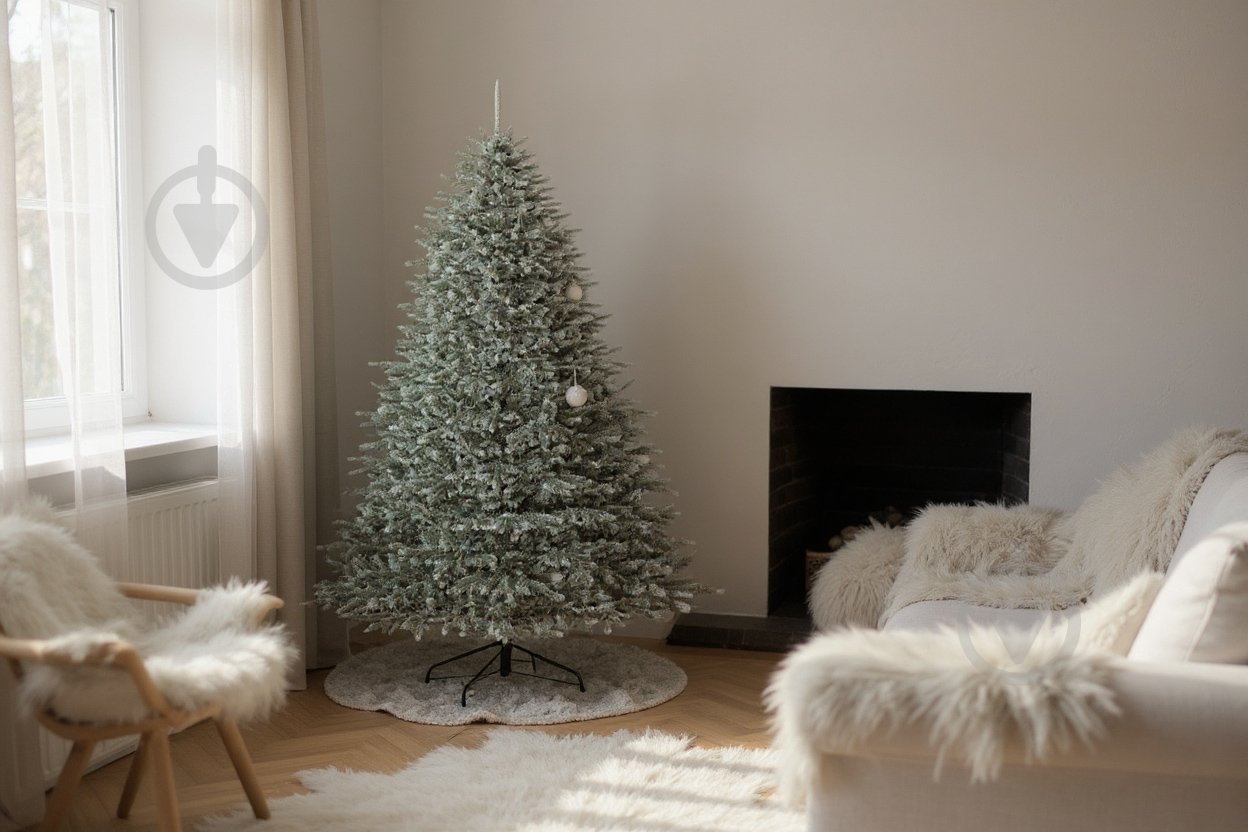 Штучна ялинка лита Аляска 2,10 м зелено-блакитний Siga Group - фото 3