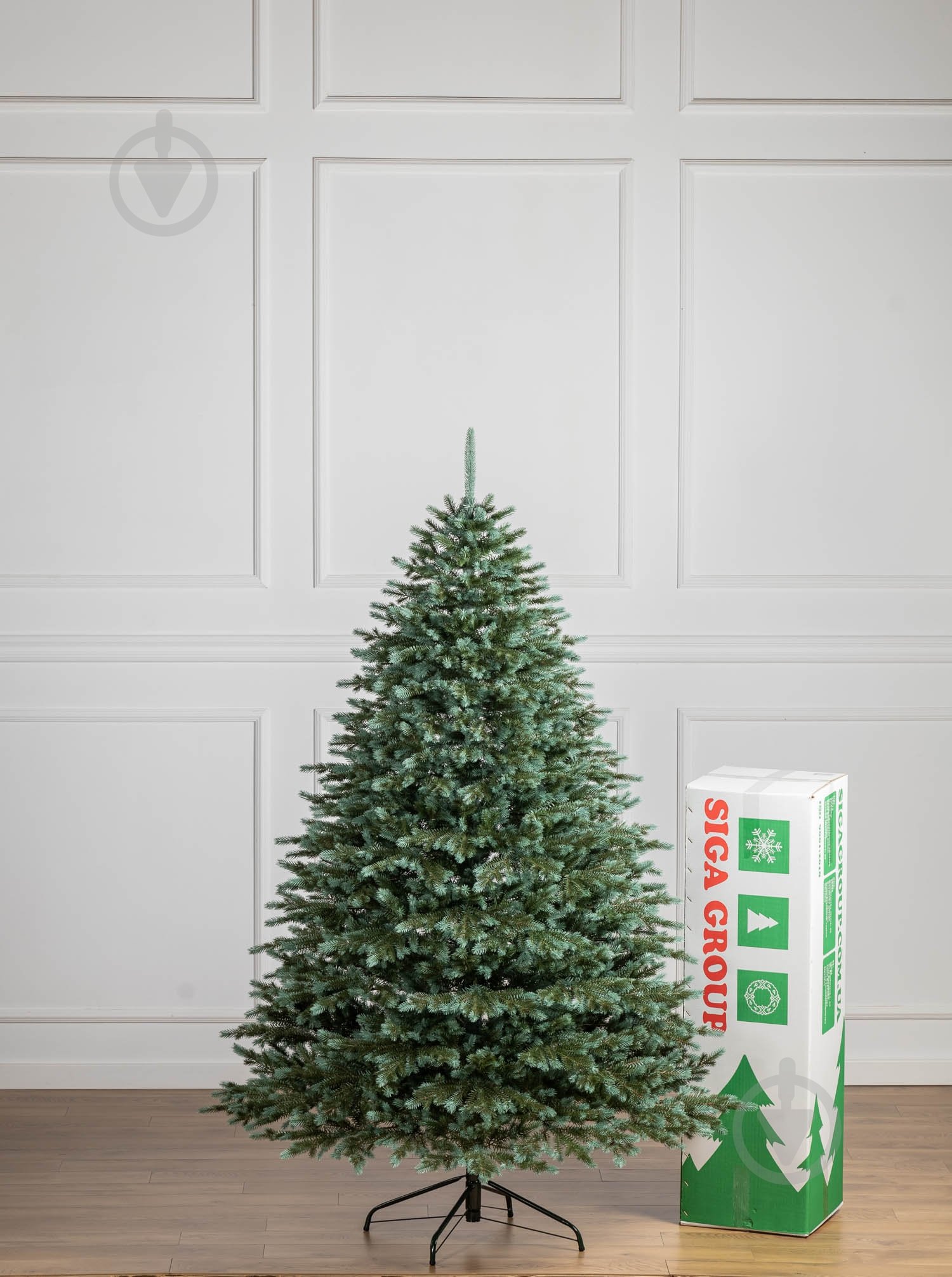 Штучна ялинка лита Аляска 2,10 м зелено-блакитний Siga Group - фото 4