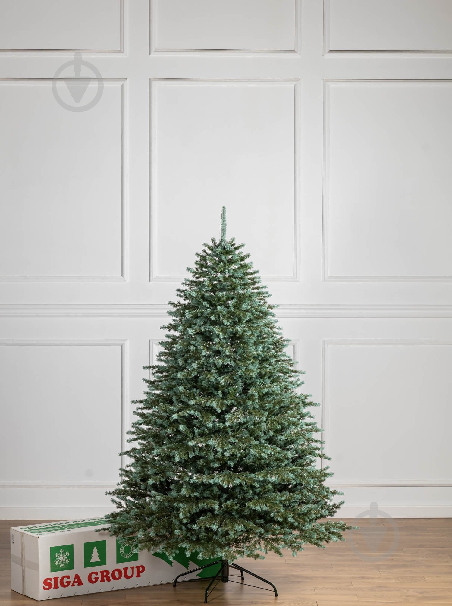 Штучна ялинка лита Аляска 2,10 м зелено-блакитний Siga Group - фото 8