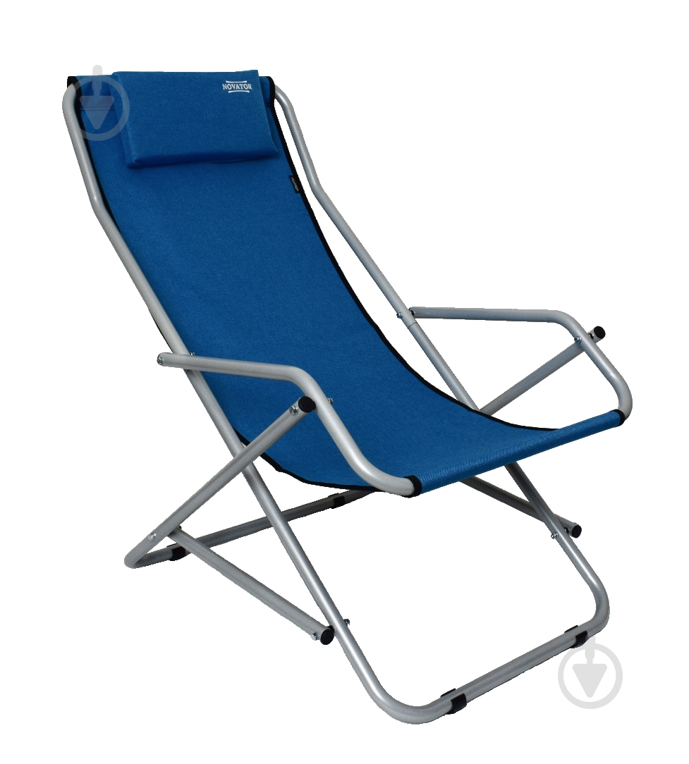 Кресло-шезлонг Novator SH-7 Blue - фото 1 Кресло-шезлонг Novator SH-7 Blue - фото 1