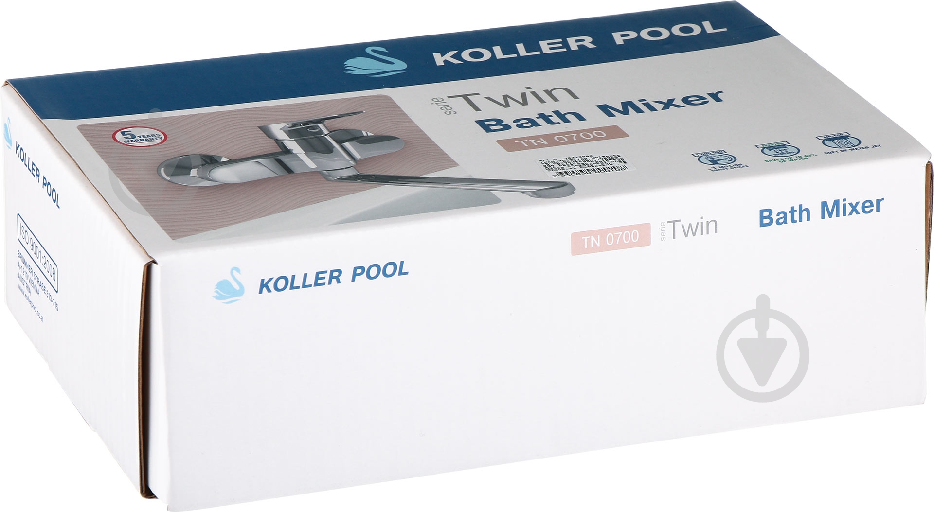 Смеситель для ванны Koller Pool Twin TN0700 - фото 2