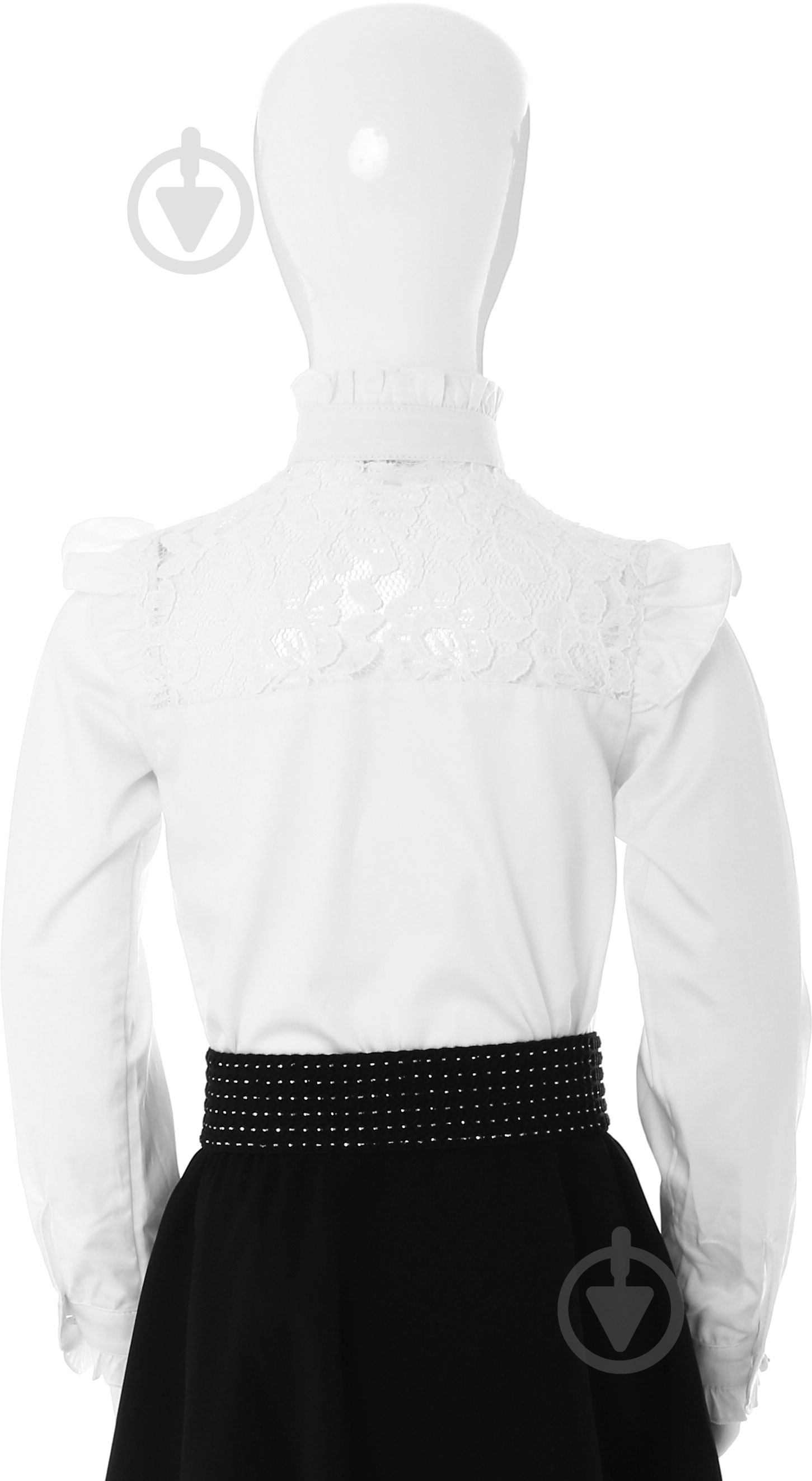 Блуза Зиронька р.128 белый 3671-1 - фото 3