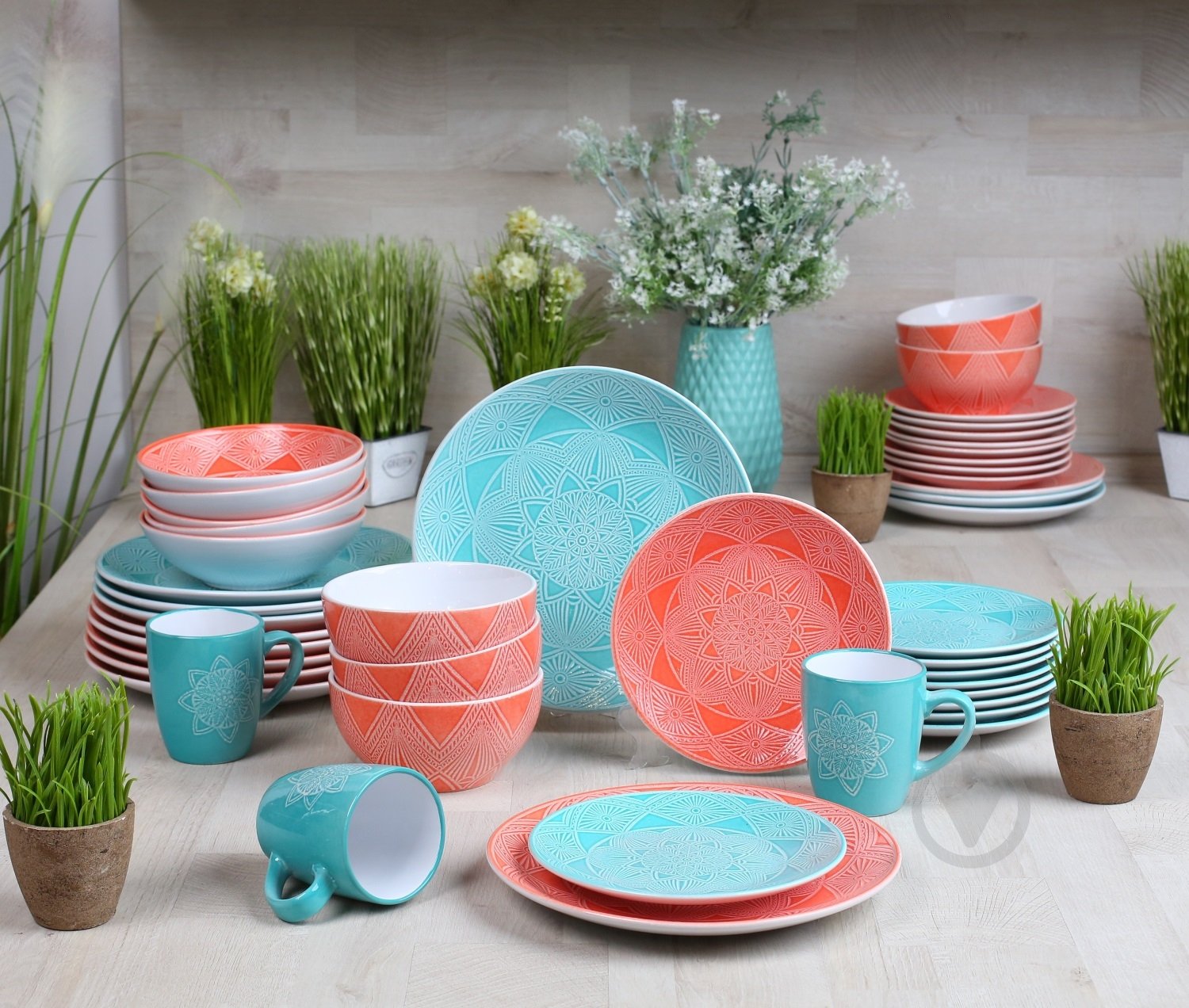 Тарелка обеденная Milika Prosperity Azure 27 см M0480-HX-2102D - фото 4