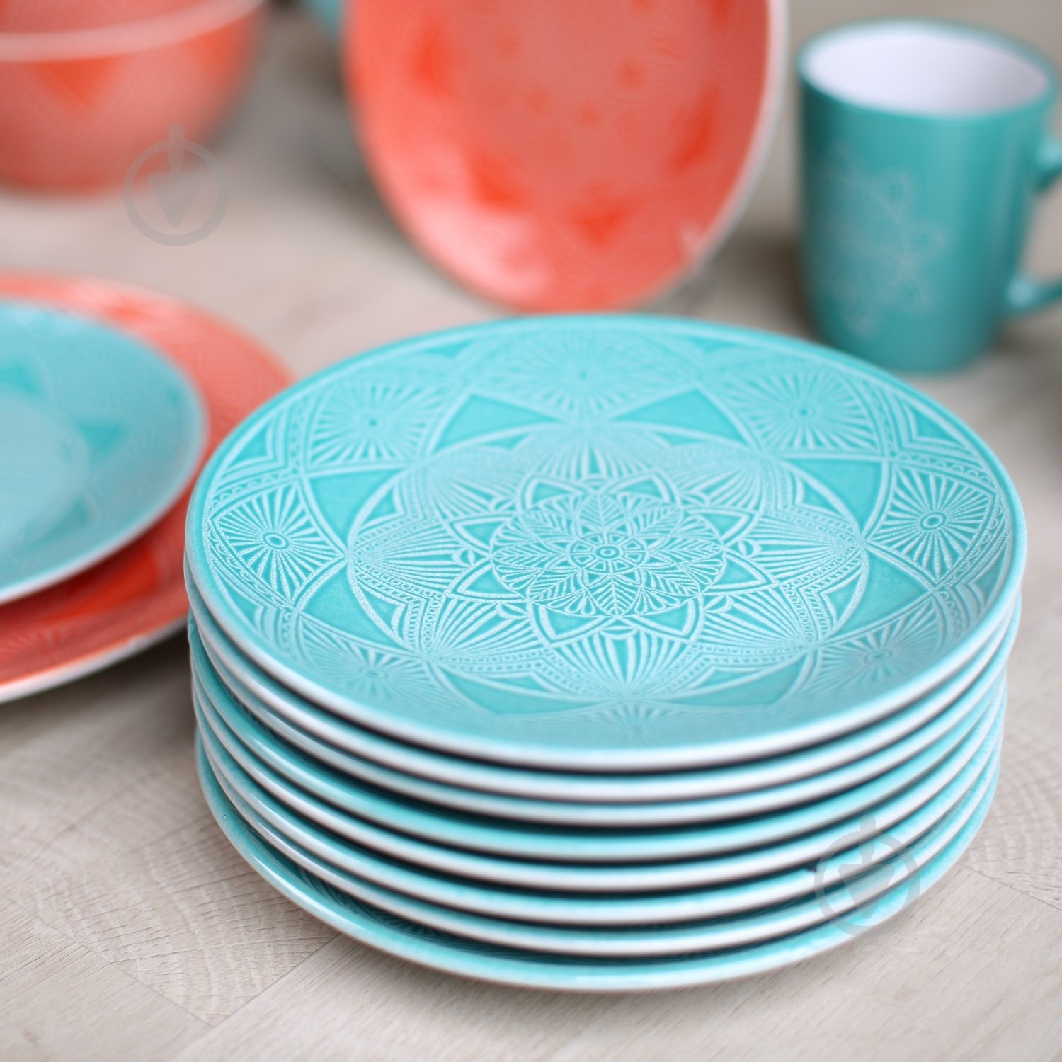 Тарелка обеденная Milika Prosperity Azure 27 см M0480-HX-2102D - фото 3