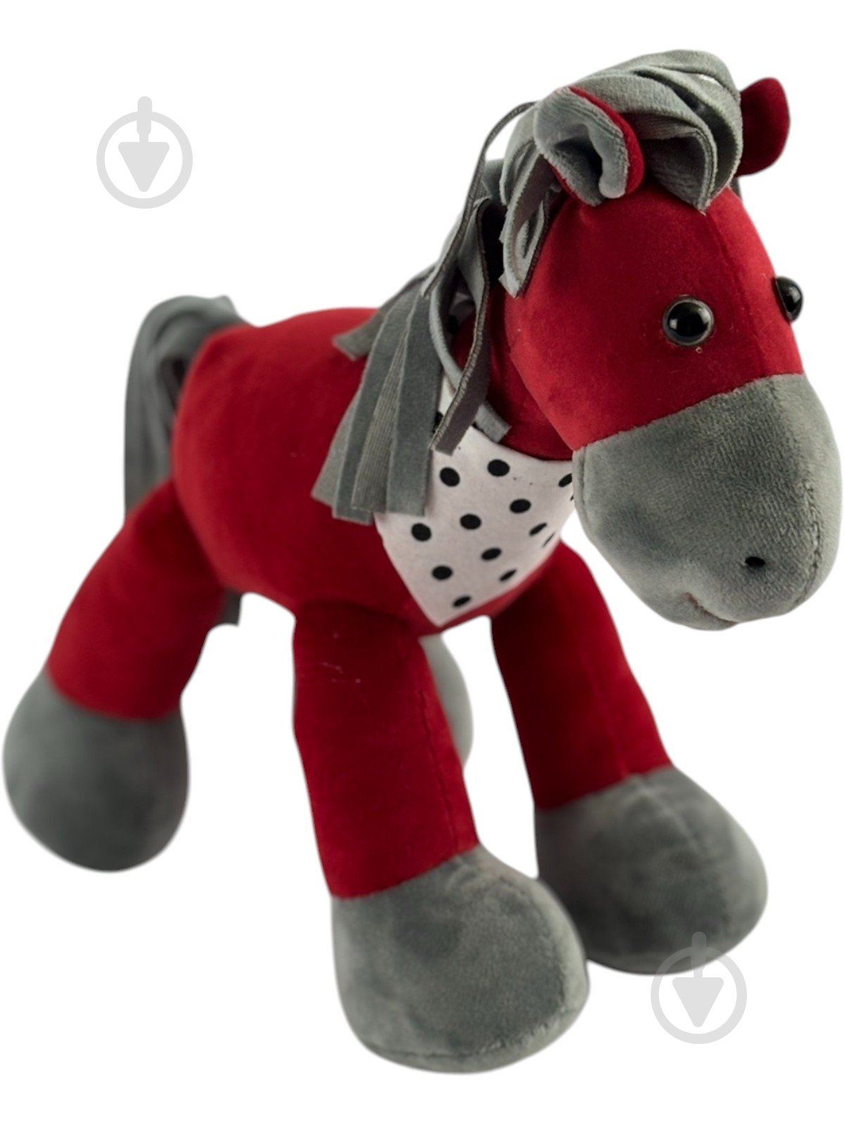 М'яка іграшка Україна Коник Рубін 25 см червоний 25 см - фото 1 М'яка іграшка Україна Коник Рубін 25 см червоний 25 см - фото 1