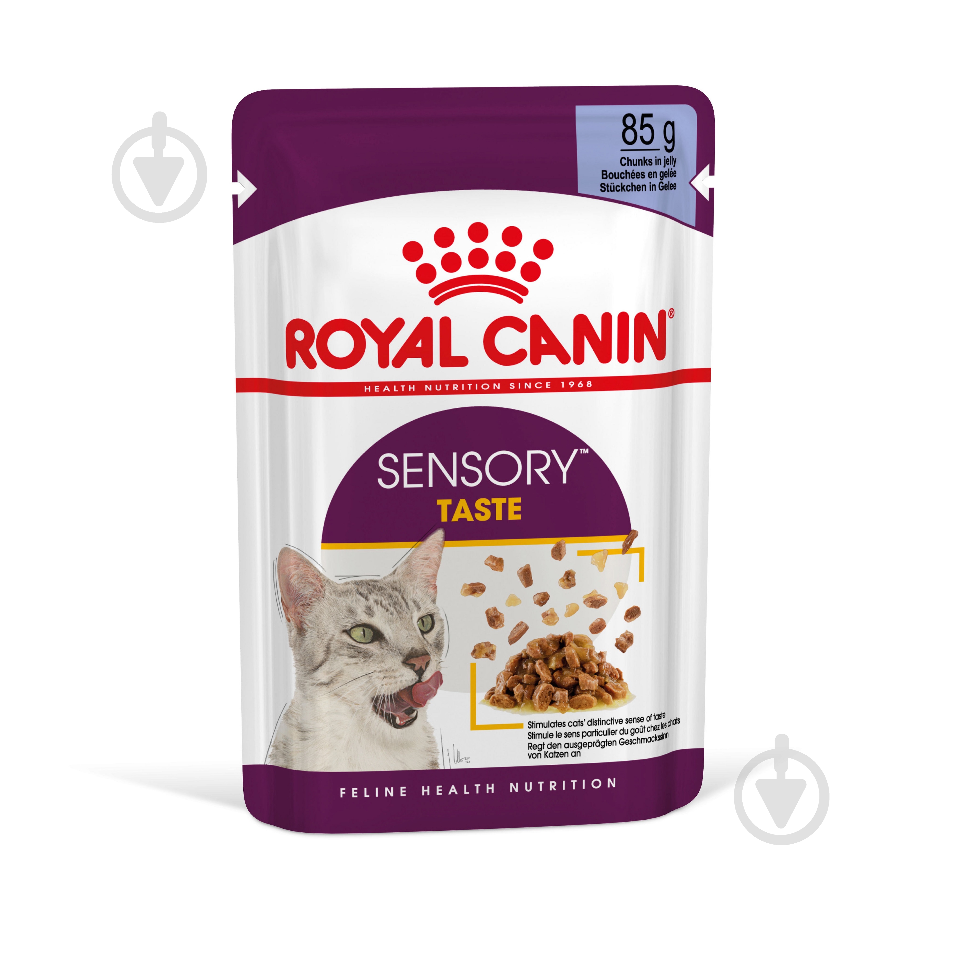 Корм вологий для дорослих кішок стимулюючий смакові рецептори Royal Canin Sensory Taste в желе м’ясо та м’ясні субпро - фото 1
