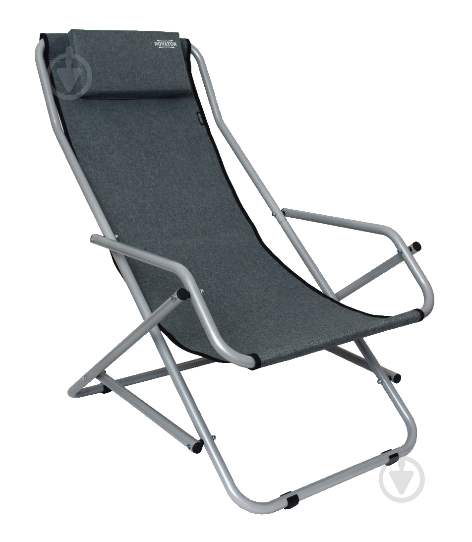 Кресло-шезлонг Novator SH-7 Grey - фото 1 Кресло-шезлонг Novator SH-7 Grey - фото 1
