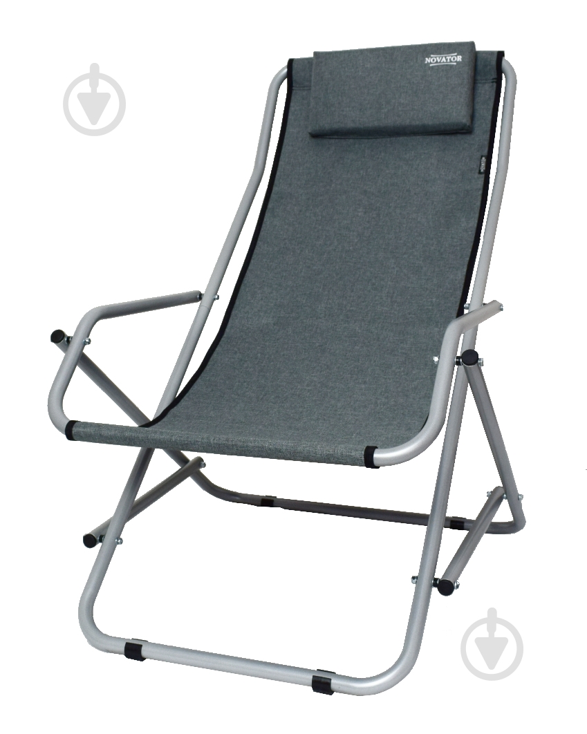Кресло-шезлонг Novator SH-7 Grey - фото 4 Кресло-шезлонг Novator SH-7 Grey - фото 4