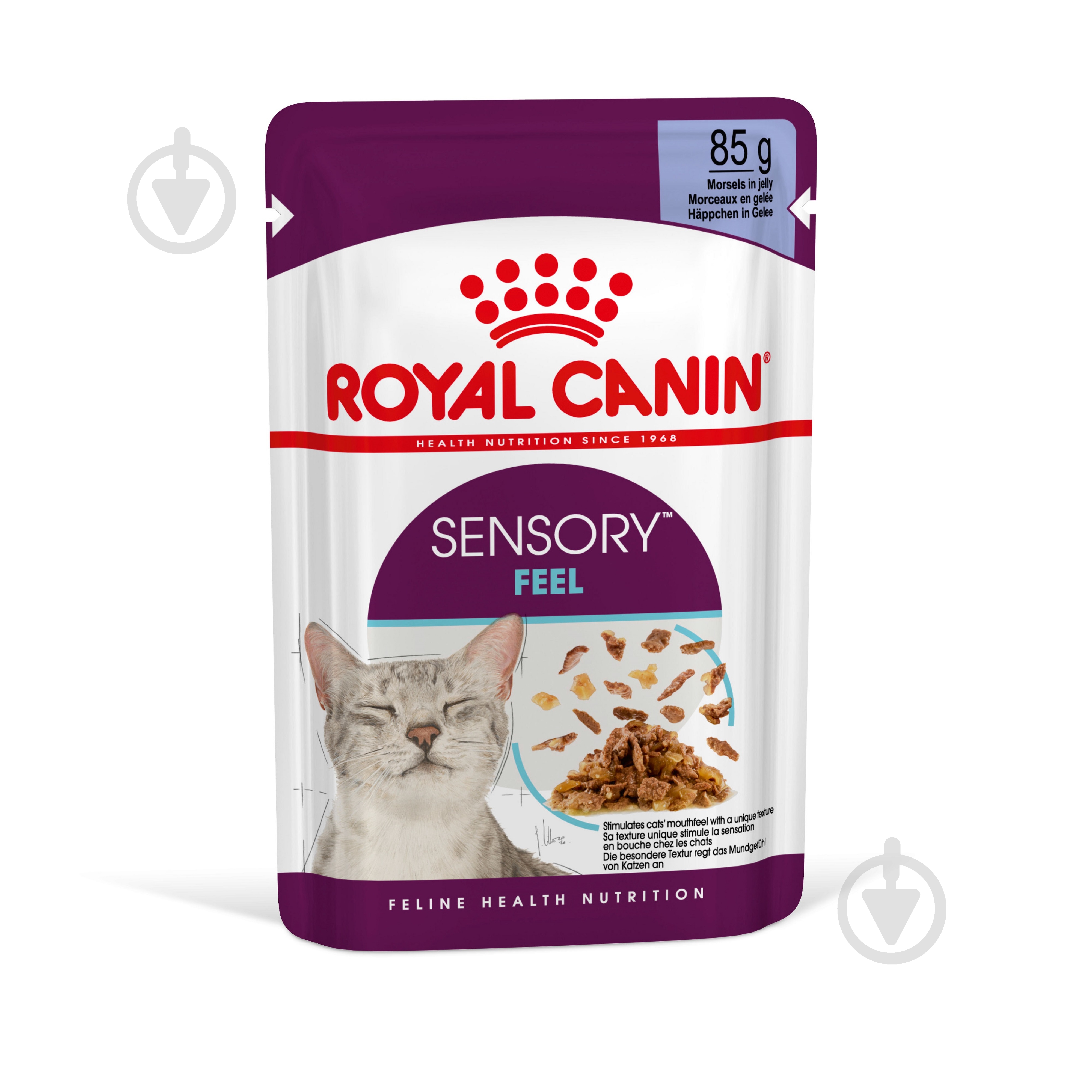 Корм вологий для дорослих кішок стимулюючий дотикові рецептори Royal Canin Sensory Feel в желе м’ясо - фото 1