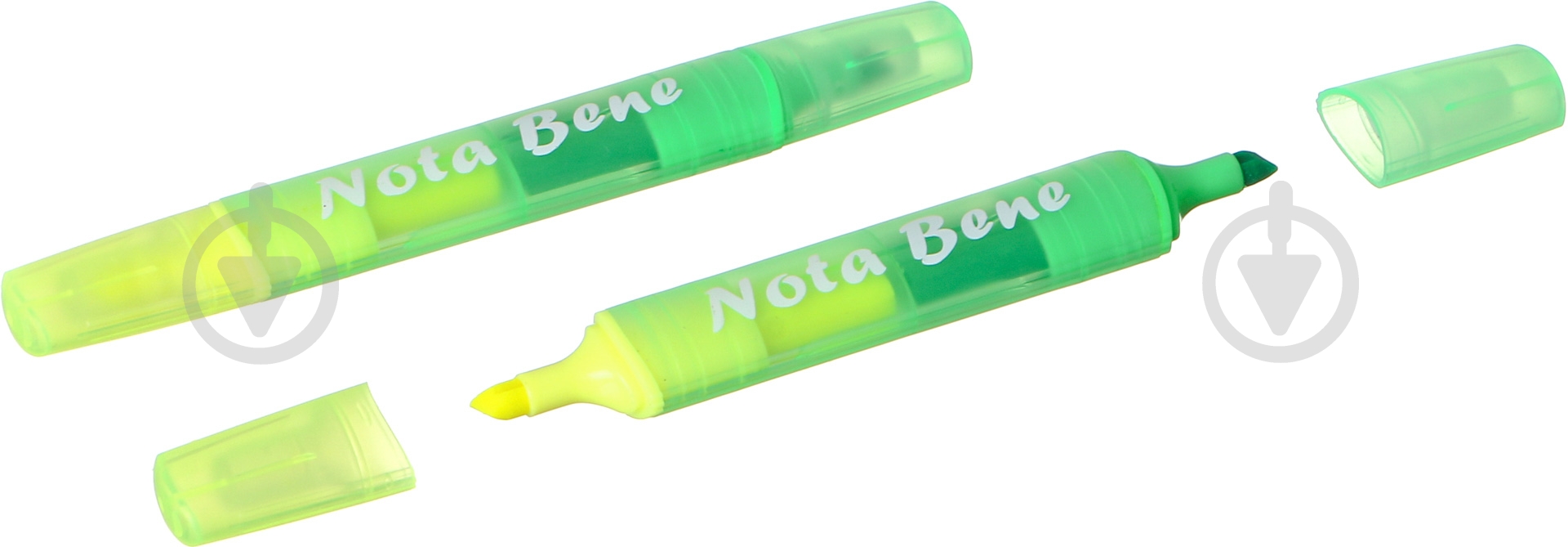 Маркер текстовый Nota Bene Green Maccaron 2 шт. желтый - фото 2
