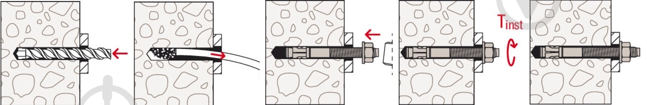 Анкерный болт fischer FWA 10x95 мм 45793 - фото 6