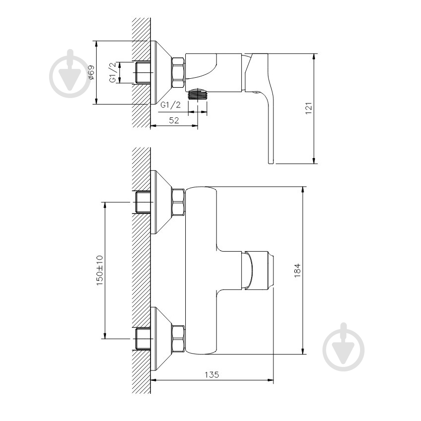 Смеситель для душа Koller Pool STREAM ST0450 - фото 4