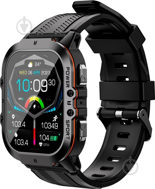 Смарт-часы Oukitel BT20 black/orange (BT20 Orange) - фото 17 Смарт-часы Oukitel BT20 black/orange (BT20 Orange) - фото 17