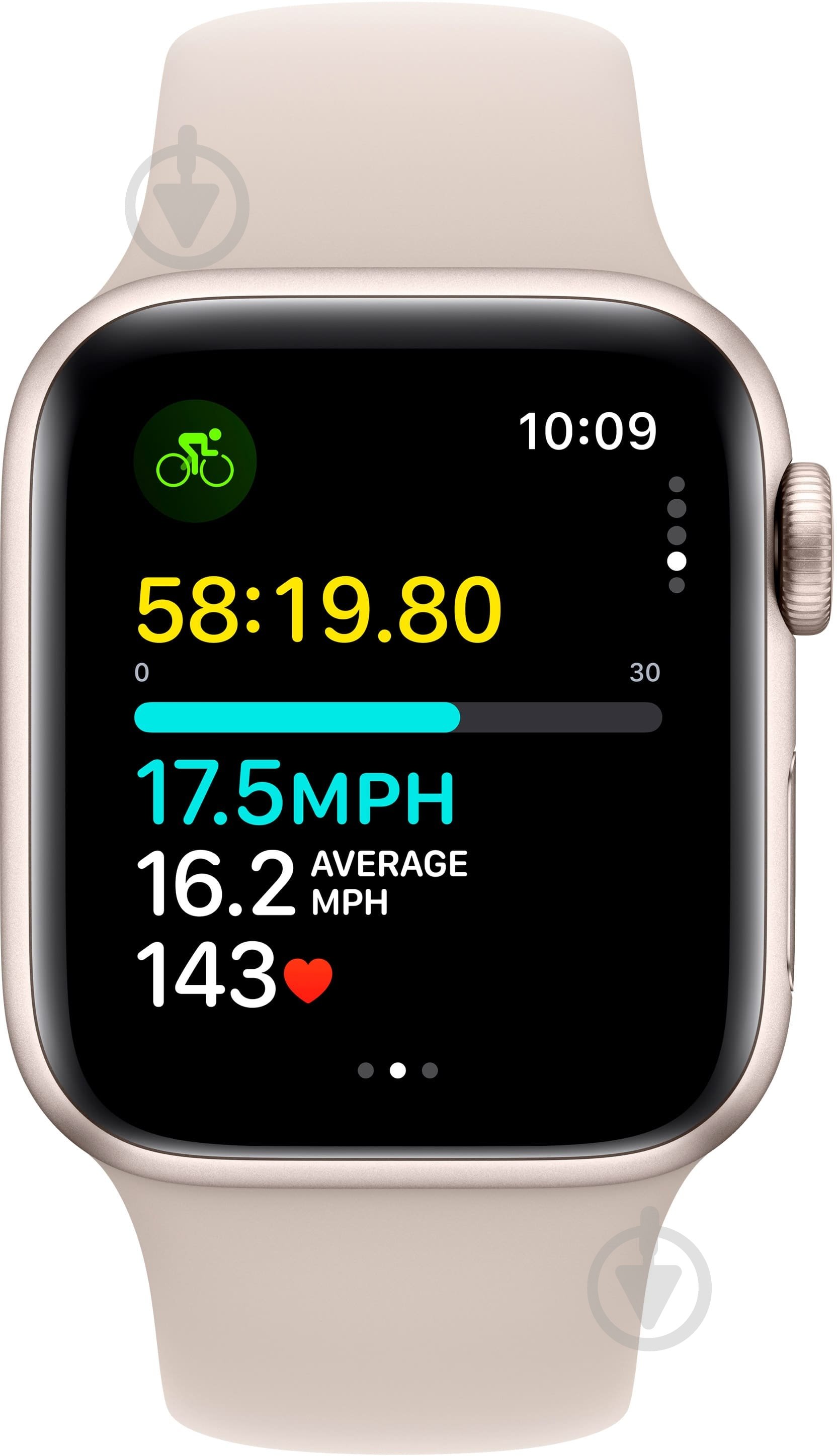Смарт-годинник Apple Watch SE 2023 GPS 40mm Starlight Aluminium Case with Starlight Sport Band - M/L (MR9V3QP/A) - фото 6