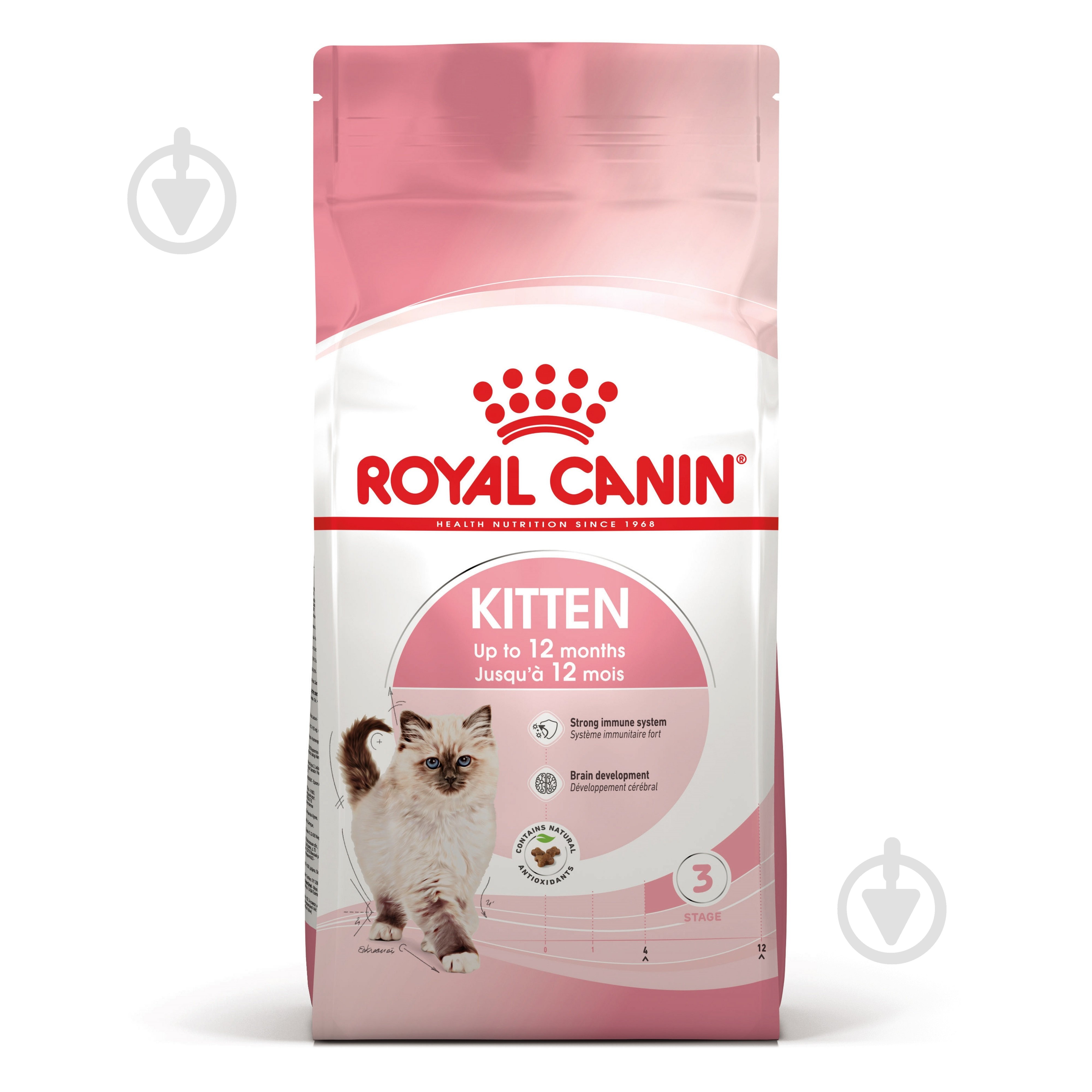 Корм сухий для кошенят віком від 4 до 12 місяців Royal Canin Kitten м'ясо птиці 1,2 кг - фото 1 Корм сухий для кошенят віком від 4 до 12 місяців Royal Canin Kitten м'ясо птиці 1,2 кг - фото 1