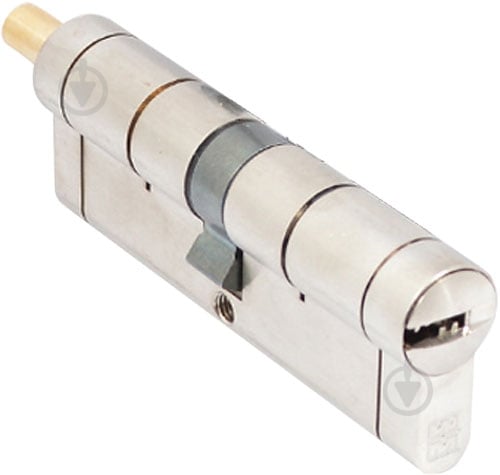 Цилиндр Mottura C39F464601 46x46 ключ-вороток 110 мм матовый никель - фото 1