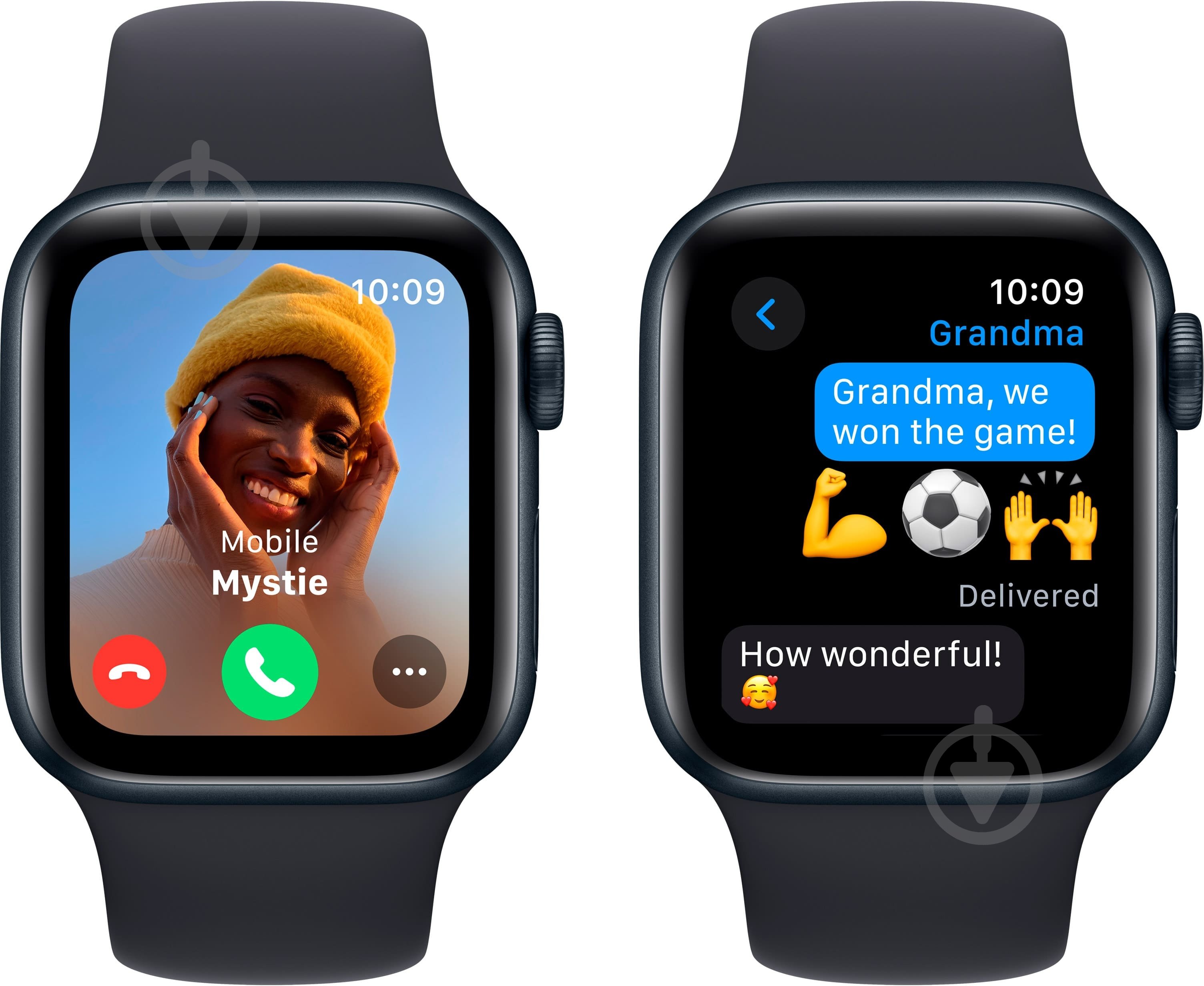Смарт-годинник Apple Watch SE 2023 GPS 40mm Midnight Aluminium Case with Midnight Sport Band - S/M (MR9X3QP/A) - фото 4