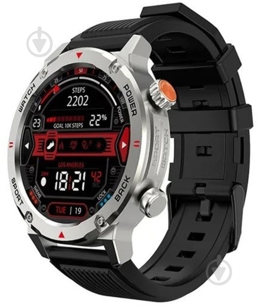 Смарт-годинник iMiki D2 Silicone Strap silver (imiki D2 Silver Silicone Strap) - фото 1