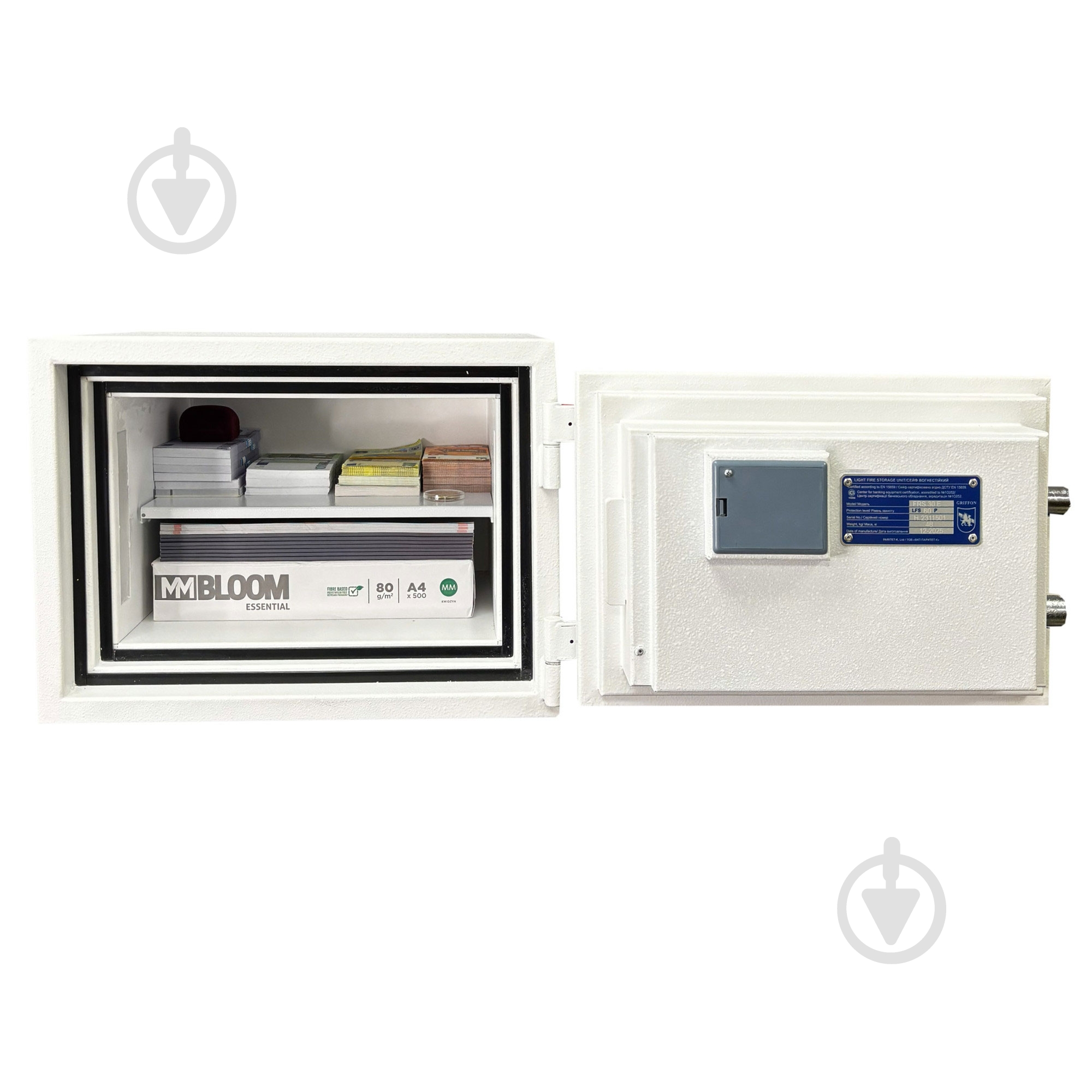 Сейф огнестойкий Griffon FRS.30.E White - фото 8 Сейф огнестойкий Griffon FRS.30.E White - фото 8