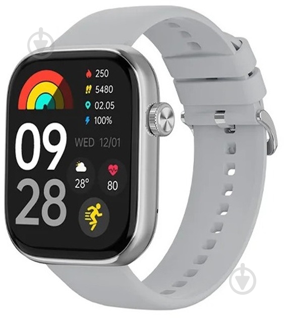 Смарт-часы iMiki ST2 Silicone Strap silver (imiki ST2 Silver Silicone Strap) - фото 1