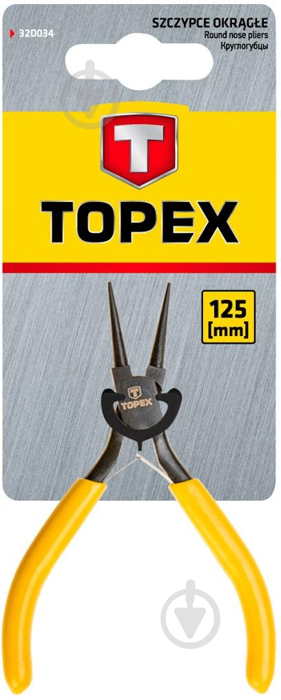Круглогубцы Topex 125 мм 32D034 - фото 2