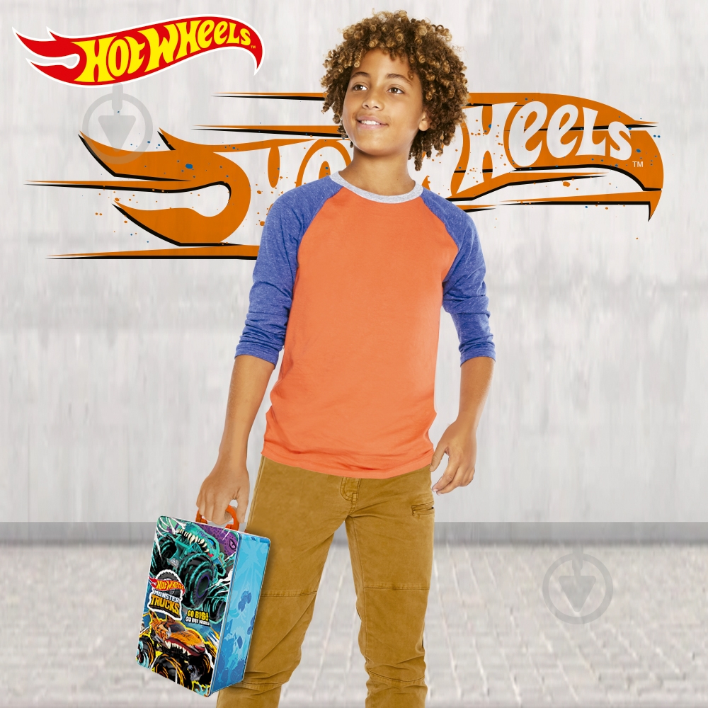 Контейнер Hot Wheels Металевий для зберігання машинок серії Monster Trucks HWCC21 - фото 4