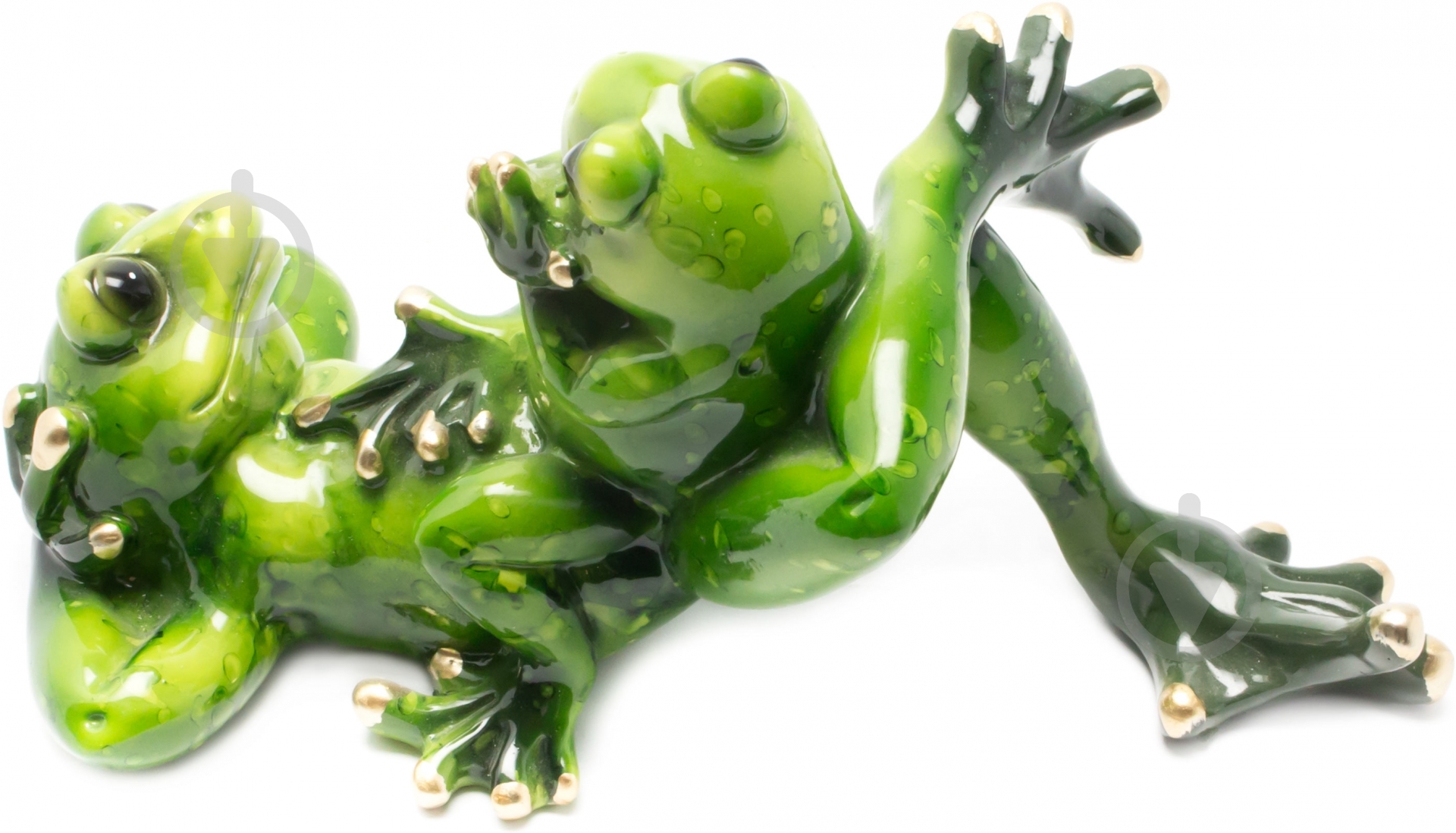Фигурка Lefard лягушки 919-004 9х8 см зеленый - фото 2
