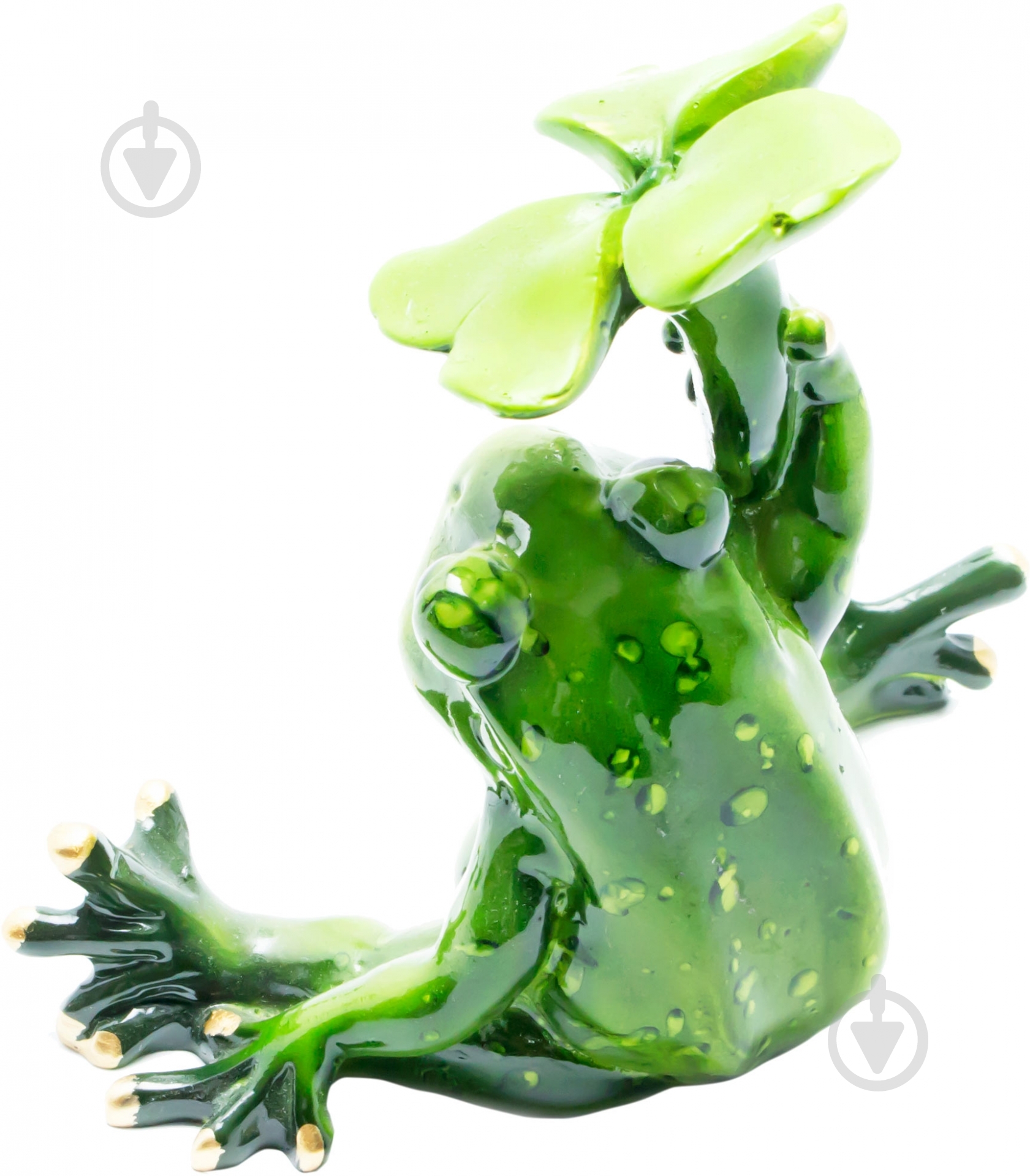 Фигурка Lefard лягушка 919-008 9х6 см зеленый - фото 2