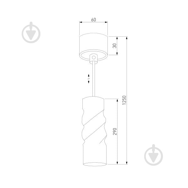 Люстра светодиодная Strotskis Scroll 50136/1 5 Вт LED-модуль белый - фото 11