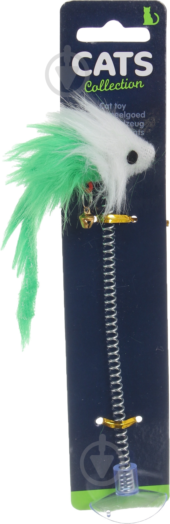 Іграшка для котів мишка на пружині 19 см в асортименті - фото 4 Іграшка для котів мишка на пружині 19 см в асортименті - фото 4