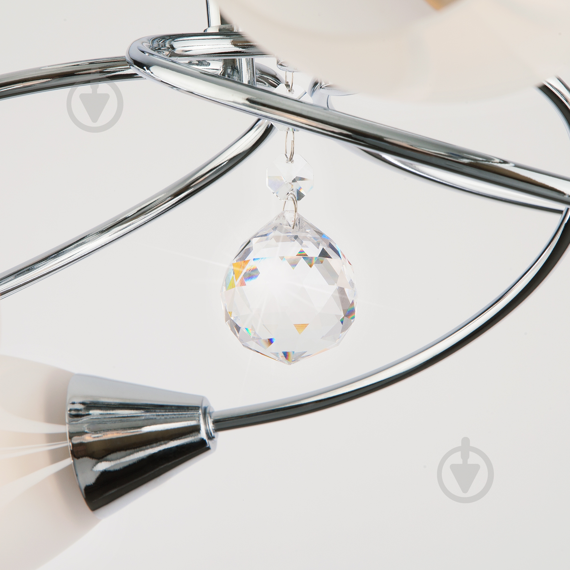 Люстра потолочная Strotskis Virginia 2275/6 6x60 Вт E27 хром - фото 3